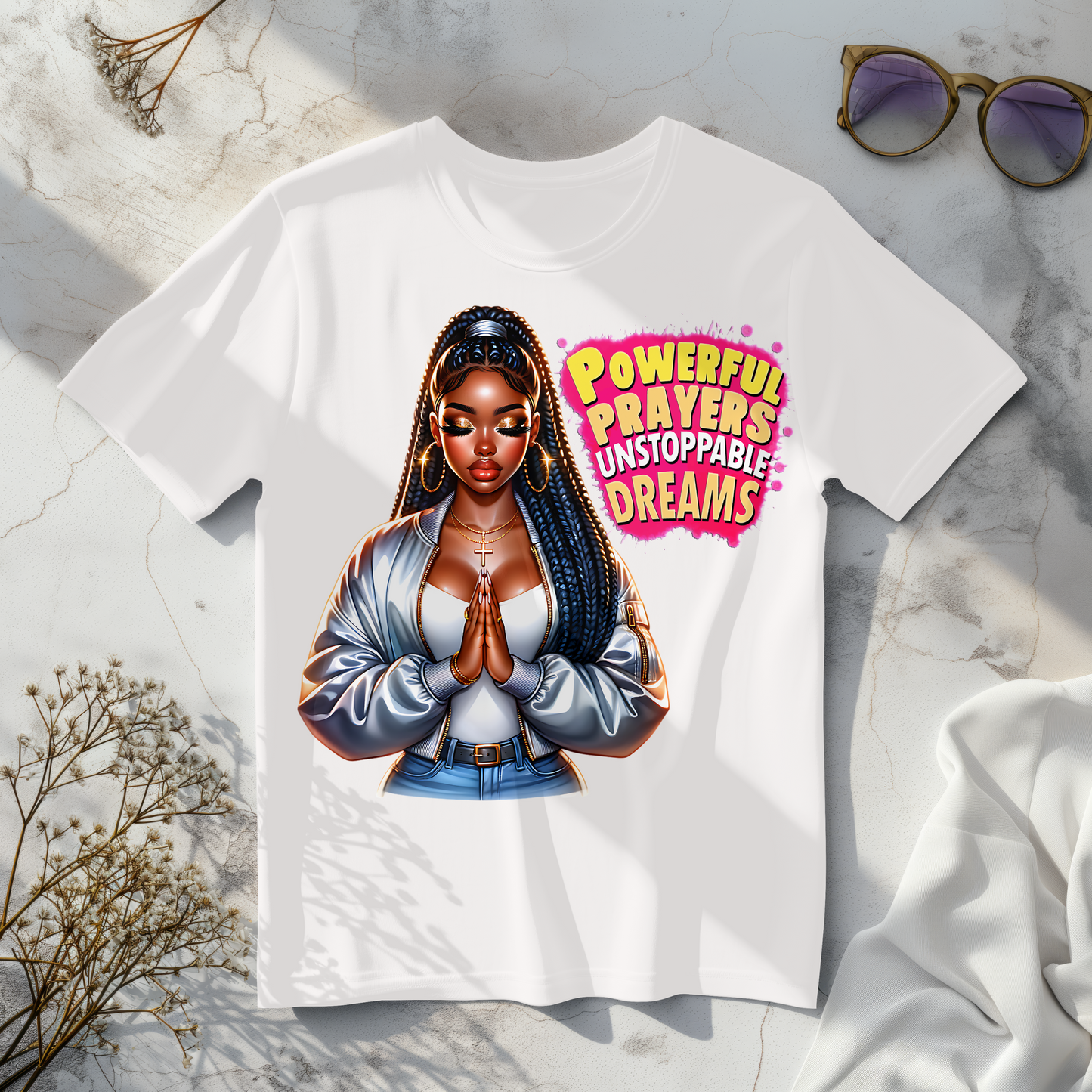 Short Sleeve Shirt: Powerful Prayers Unstoppable Dreams