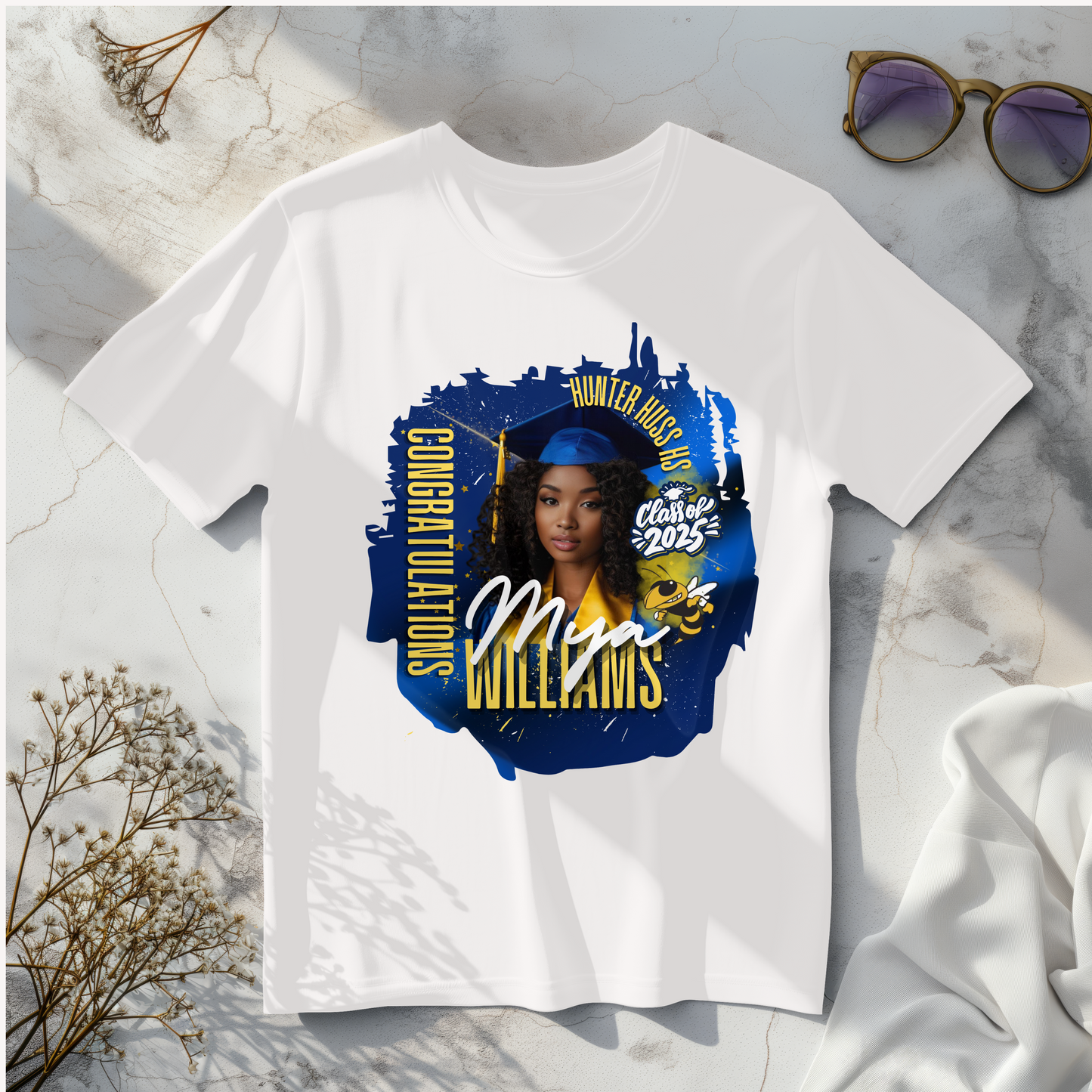 Diamond Dust Custom Graduation T-Shirts