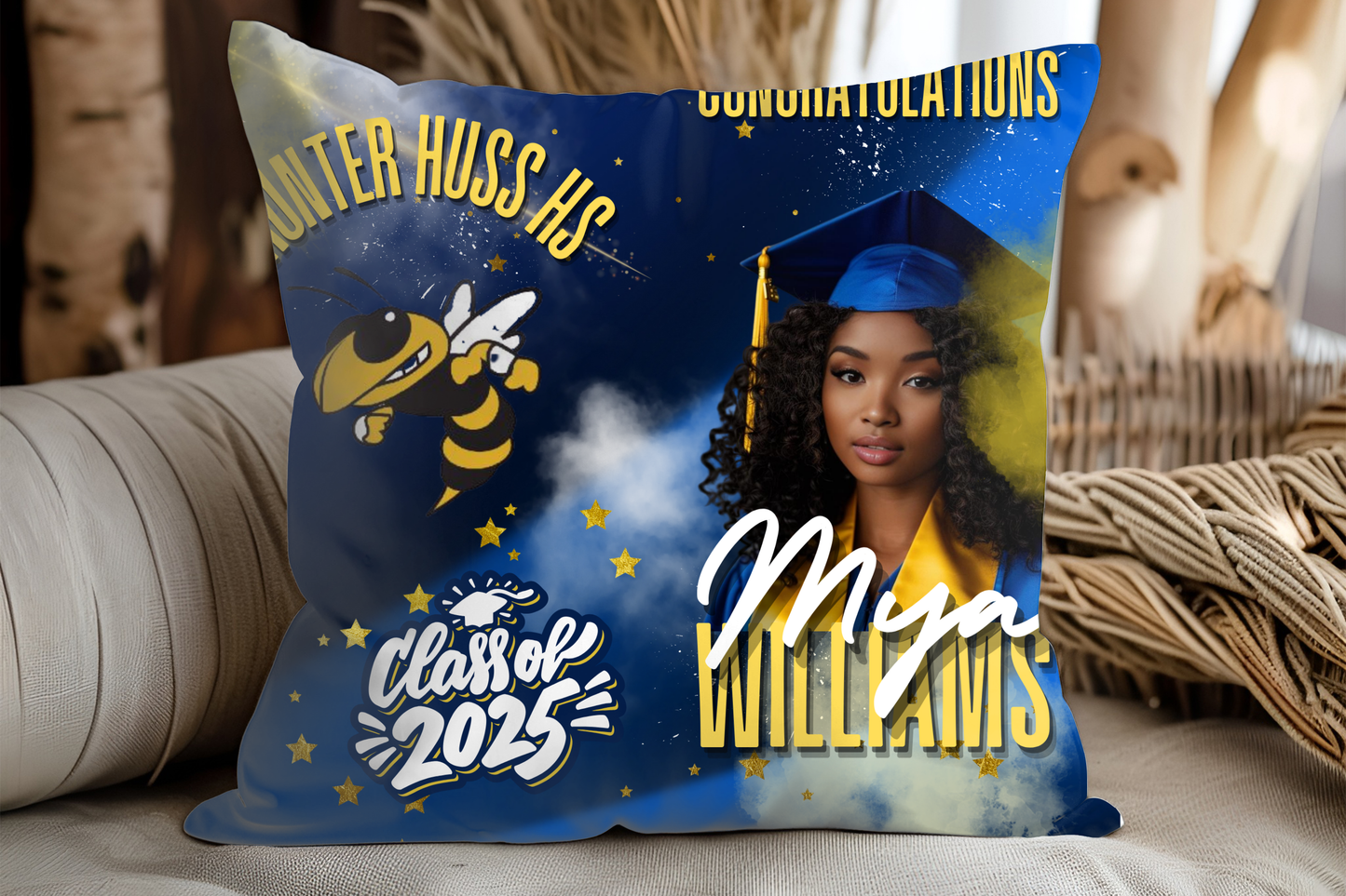 Diamond Dust Graduation Pillow