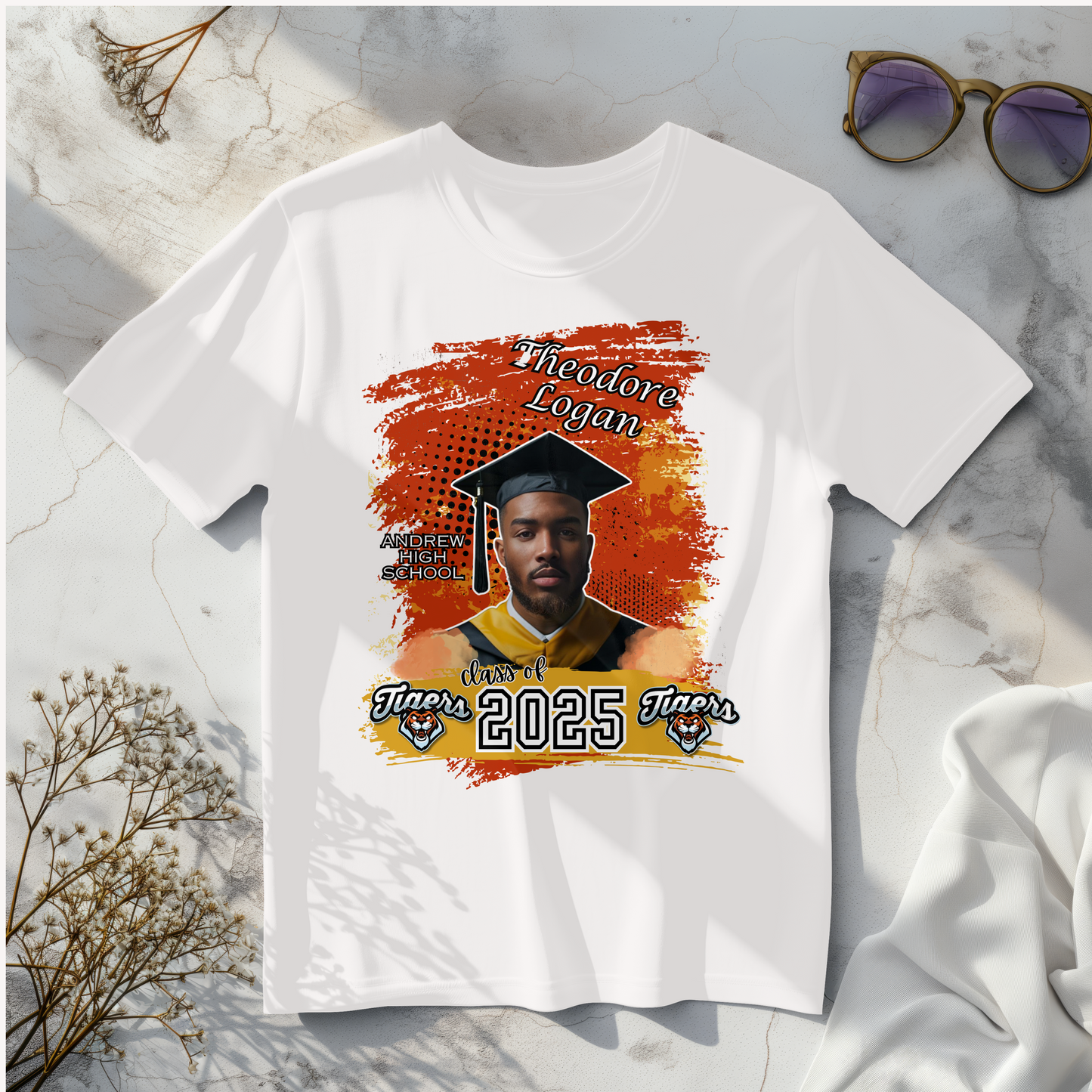 Diamond Dust Custom Graduation T-Shirts