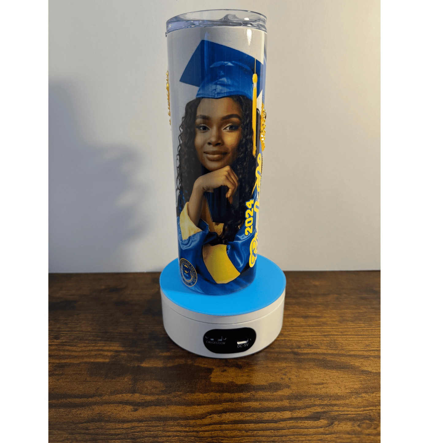 Diamond Dust Grad Rhinestone Shoelace Tumbler