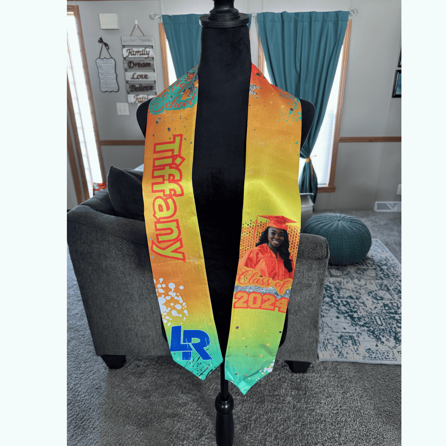 Diamond Dust Graduation Stole