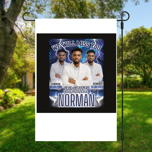 Memorial Yard Flag (Royal Blue)