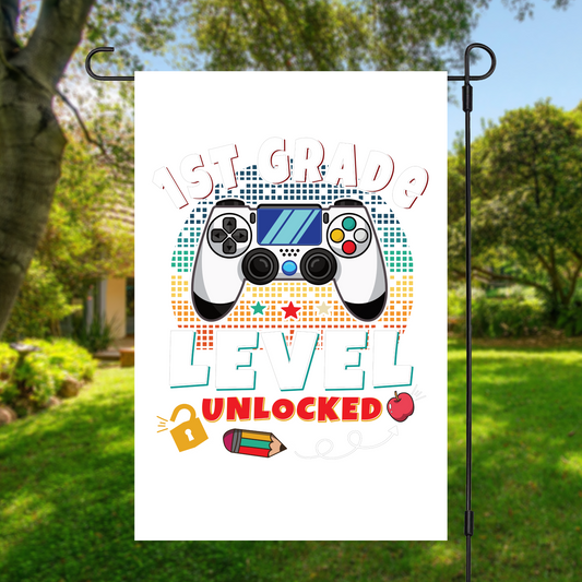 Back-To-School Garden Flag (1st Grade Level Unlocked)