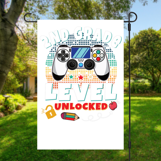 Back-To-School Garden Flag (2nd Grade Level Unlocked)