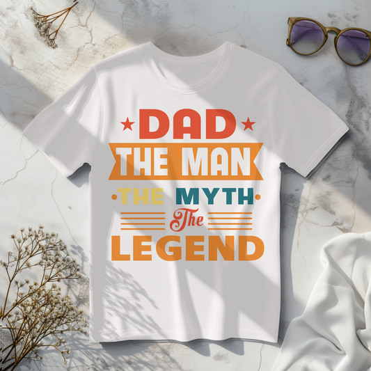 Short Sleeve Shirt: Dad The Man The Myth The Legend